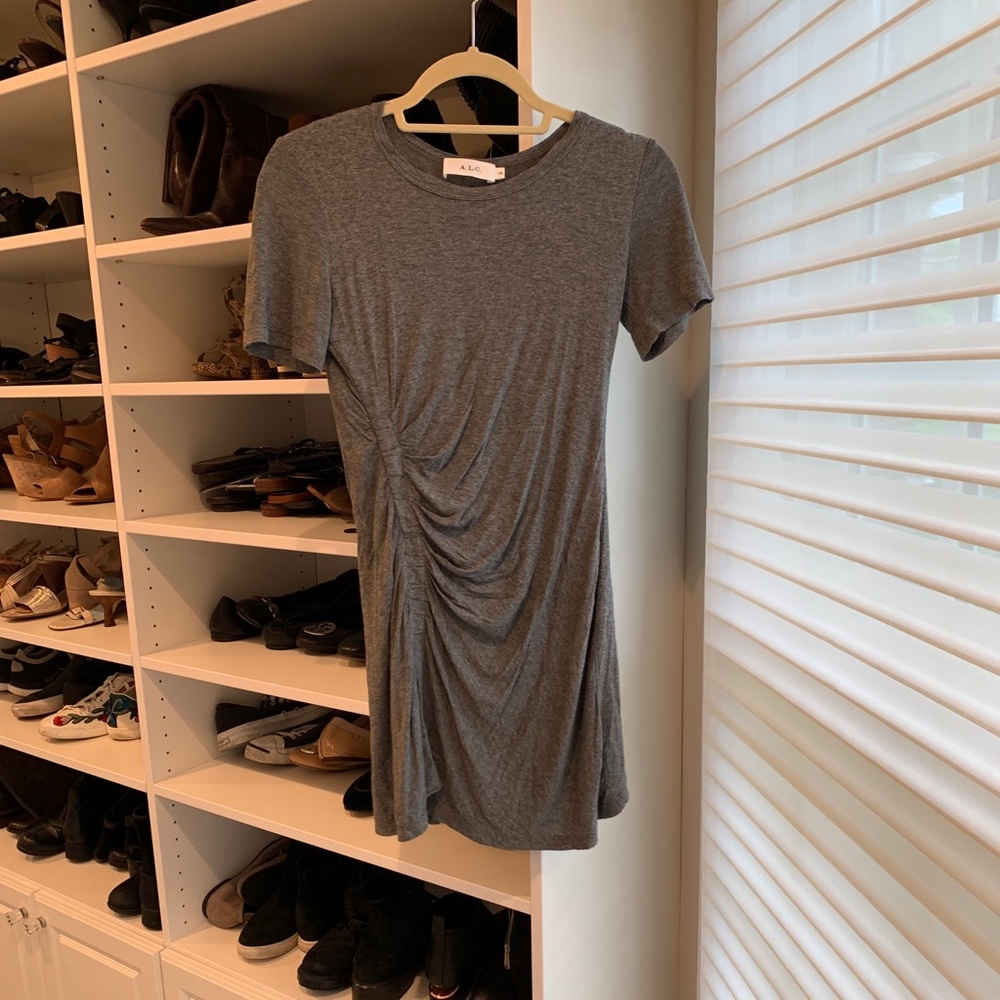 A.L.C. Grey Rouched Dress